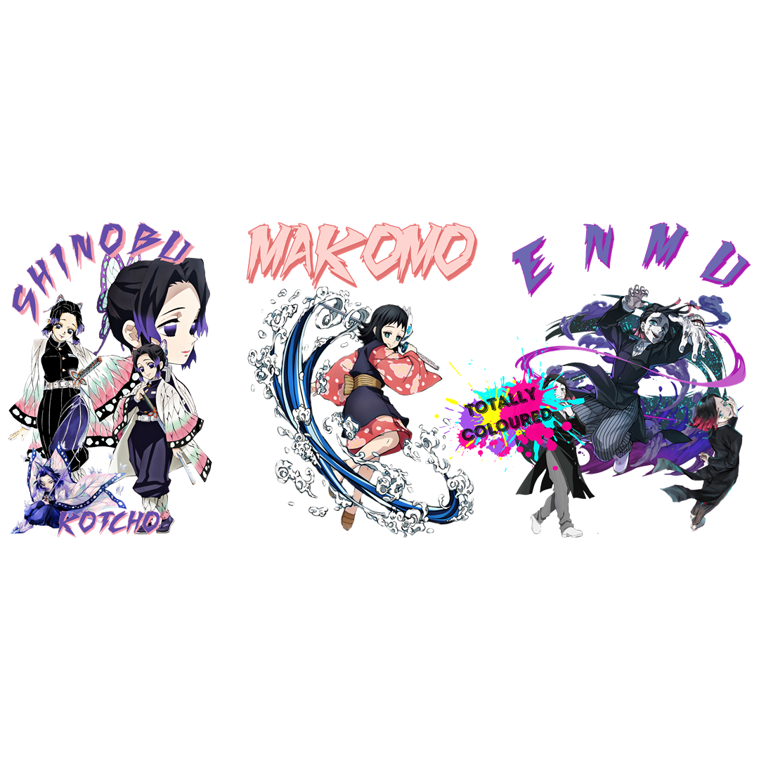 Demon slayer 4 uv dtf wrap totally coloured